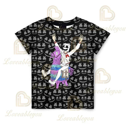 Camiseta Fortnite para niños Banana Peely, camiseta para hombre y mujer, camiseta Battle Royale Game, tops de verano Harajuku