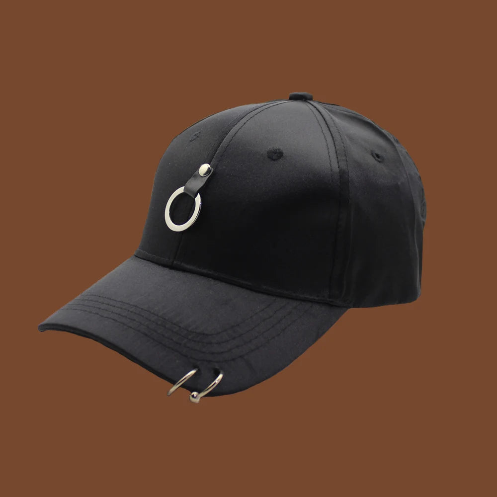 Kobiety Mężczyźni Hip Hop K-pop Czapka baseballowa typu snapback Jednolita kolorystyka z pierścieniem Sport Taniec Podróże Miłośnik Czapka dla taty Czapki Streetwear Regulowana