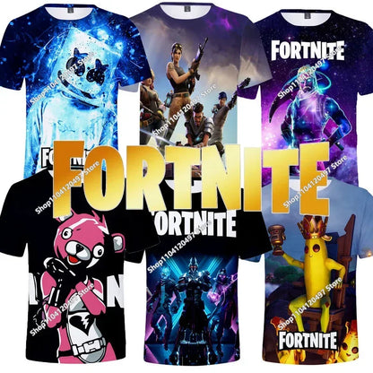 Halloween Peely 3D majica za dječake i djevojčice, božićna Fortnite majica, Battle Royale streetwear za djecu, Victory Game muška majica, odjeća