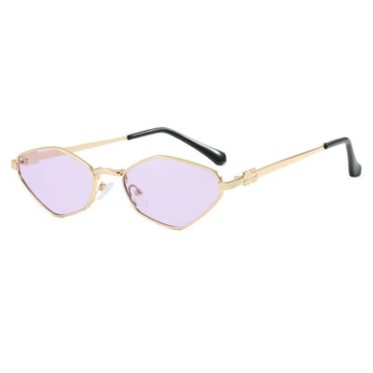 Luxury Brand Design Metal Sunglasses Women Small Size Diamond Casual Suneyeglass Outdoors TRAVEL Vacation UV Protection #303369