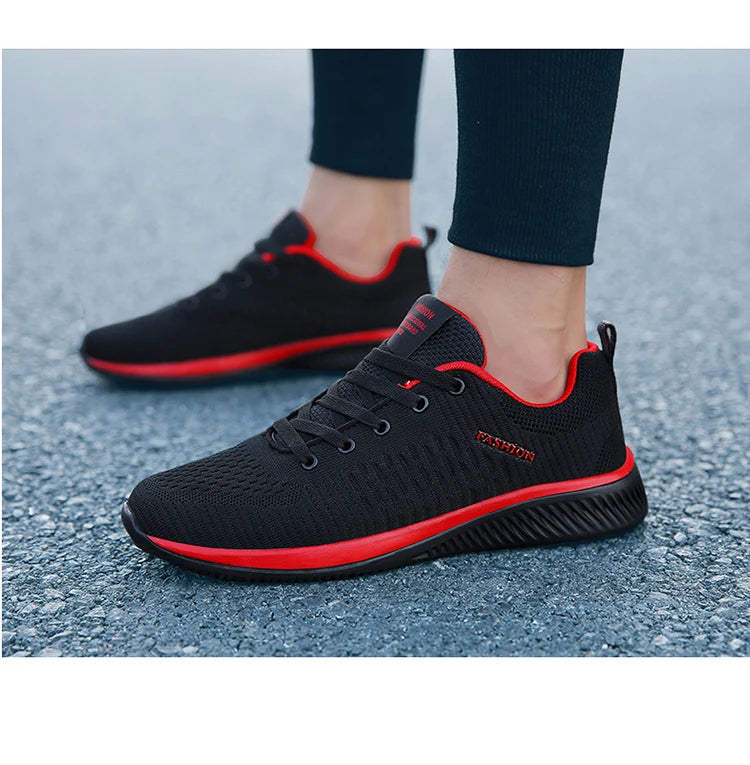 Zapatillas de running para hombre, transpirables, ligeras y cómodas, calzado casual masculino, tenis outdoor slip-on para caminar