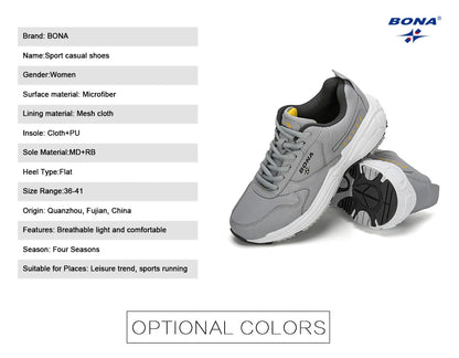 BONA New Designers Classics Tenisky Běžecké boty Dámské outdoorové sportovní boty Pohodlné běžecké boty Dámské vycházkové boty