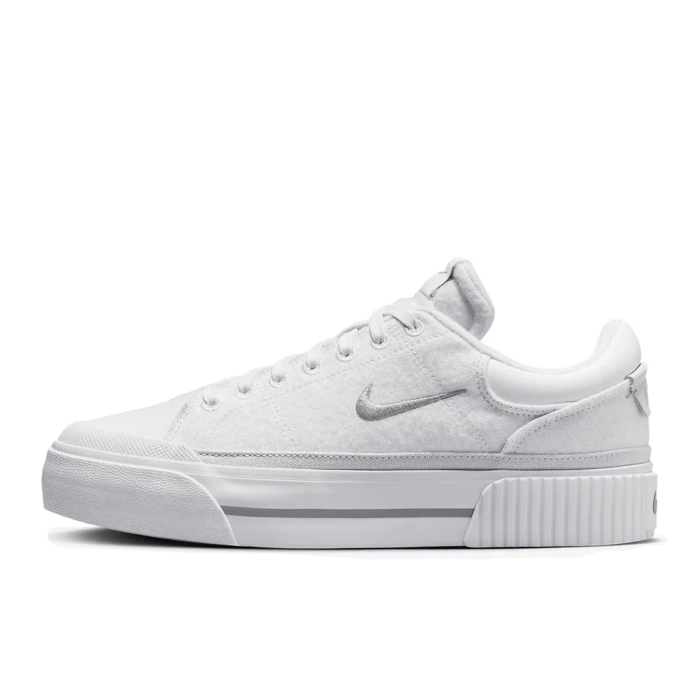 Nike Court Legacy Lift – Højdefremhævende såldesign, komfortabel skridsikker støddæmpning, slidstærke sportssko FZ2606-100
