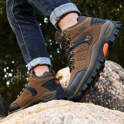 Scarponi da trekking impermeabili per uomo e donna, per primavera e autunno, resistenti all’usura, per sport di montagna e caccia