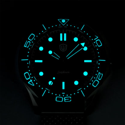 Watchdives 42mm Titanium Dive Watch NTTD VH31 Sweep Second Quartz Movement 200m Waterproof Super Luminous Men Watches