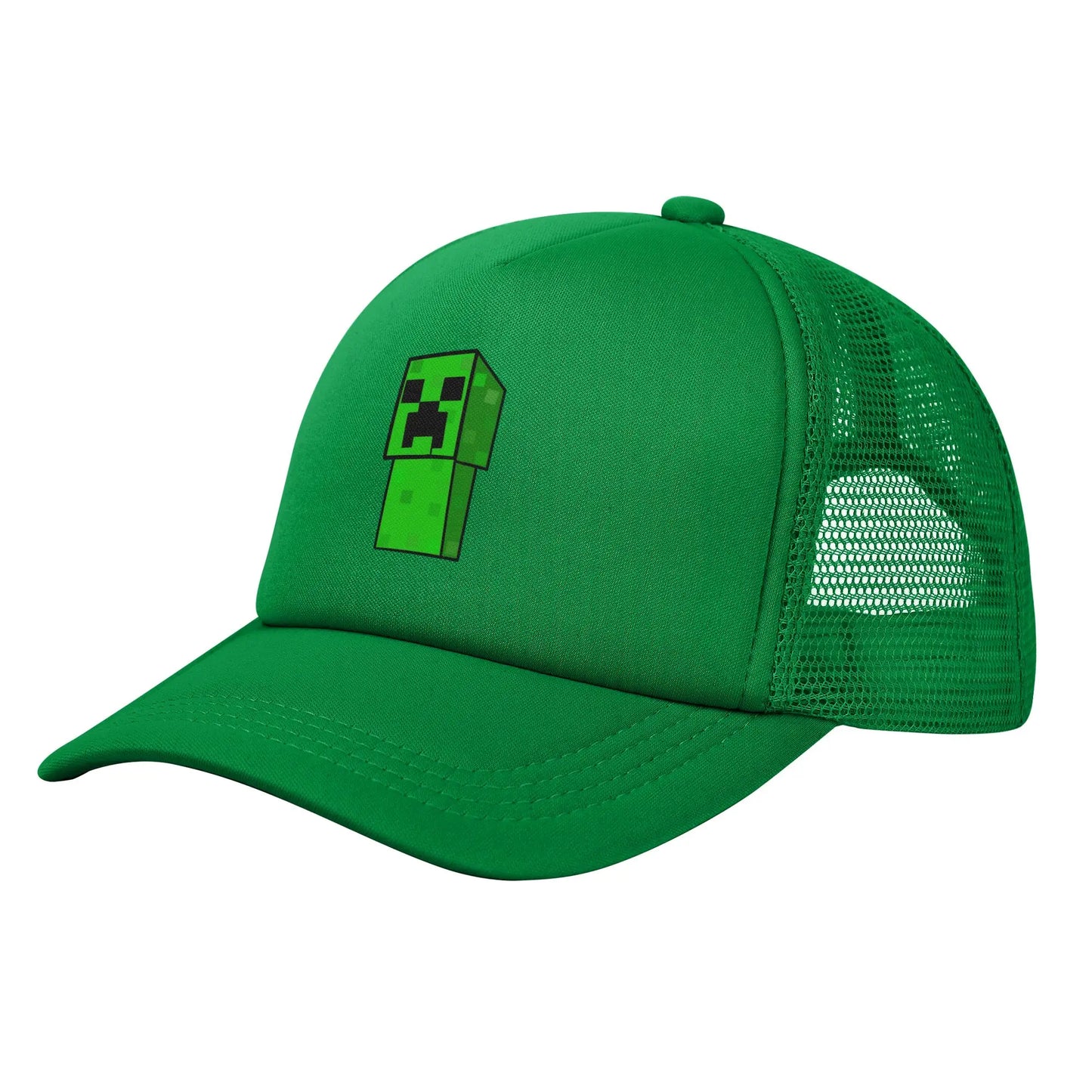 Unisex Creepers mob sticker Trucker Cap Mesh Baseball Cap Snapback Caps Hats Sun Hats Breathable Golf Hats Summer