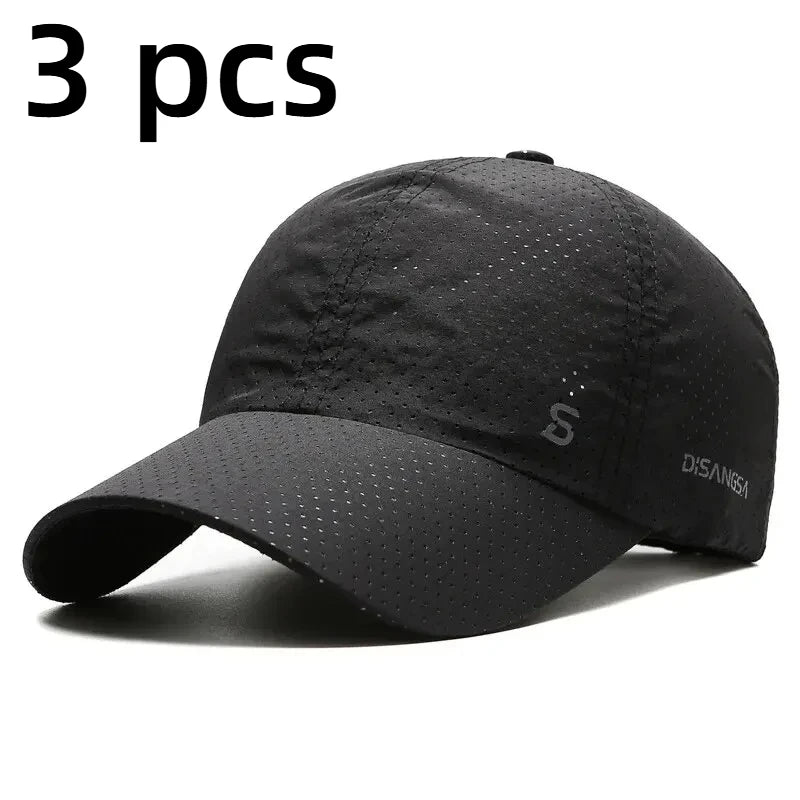 Fashion Design Running Cap Thin Quick Drying Breathable Duck Tongue Outdoor Men's Sun Summer Fishing Avisor Baseball Cap