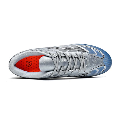Chaussures de football populaires à tige basse FG/TF, unisexe, pour terrain, entraînement rapide, crampons antidérapants à crampons longs