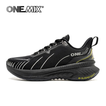 „ONEMIX“ nauji amortizuojantys bėgimo bateliai vyrams, tinkami intensyviai bėgantiems, su raišteliais, sportiniai moterims, neslystantys, lauko sportiniai vyriški sportiniai bateliai