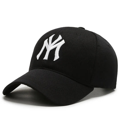 Vintage NY Logo Embroidery Baseball Cap, Casual Cotton Adjustable Dad Hat, Streetwear Hip Hop Sun Hat for Men Women Daily