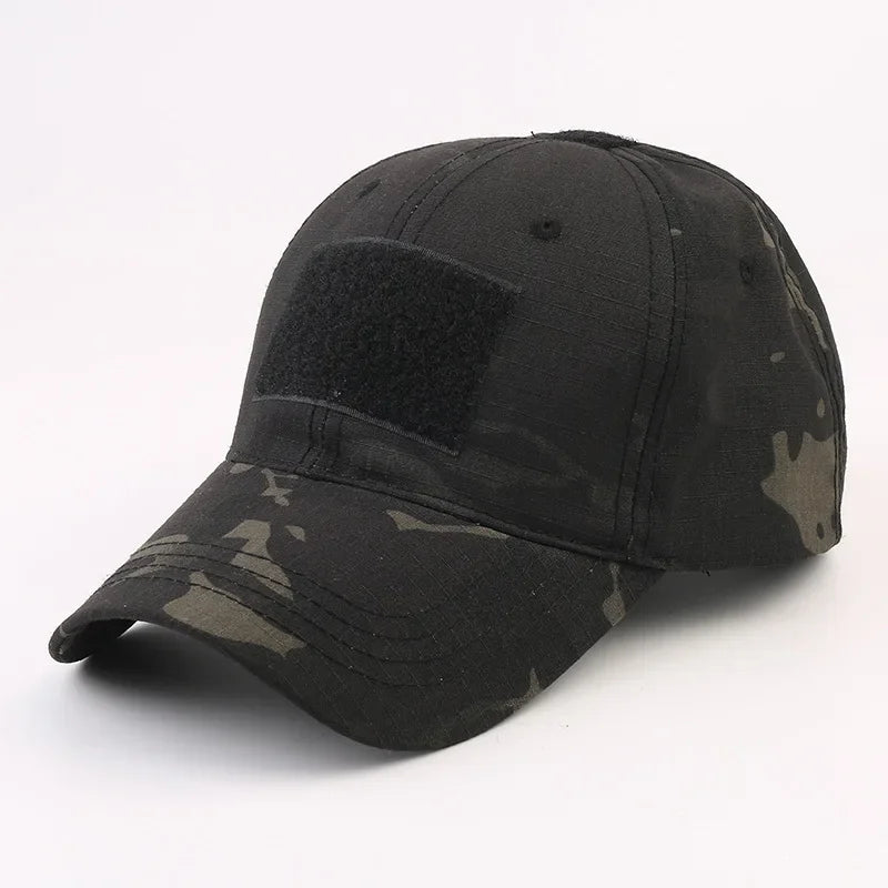 Camouflage Baseball Cap Outdoor Men's Tactical CP Adjustable Hat Sports Cycling Duck Tongue Cap