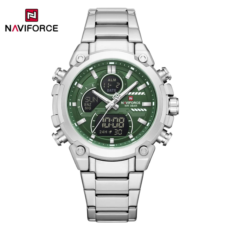 NAVIFORCE New 2026 Wristwatch For Men Bussiness Original Design Waterproof Digital Fashion Normal Watches Male Relogio Masculin