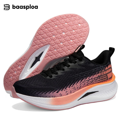 Baasploa løbesko til mænd, professionelle træningssko til kvinder, med kulfiberplade, åndbare sneakers i mesh, lette unisex-sportssko til mænd