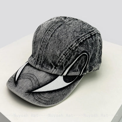 New Men Women Personal Embroidered Wing Double-edged Blade Baseball Hats Sunshade Distress Versatile Street Peaked Caps Fashion