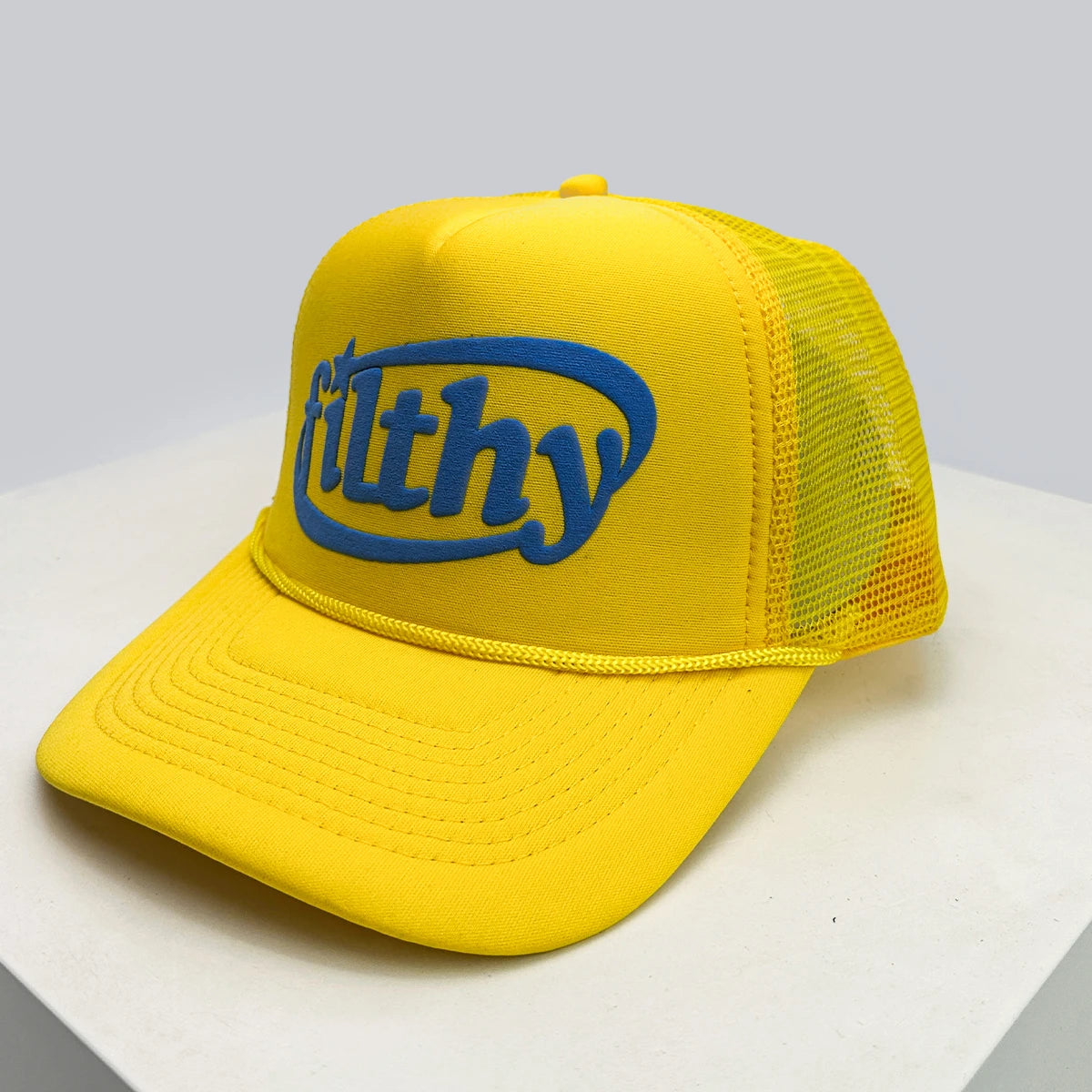 New Unisex Color Block filthy Letters Baseball Hats Sunshade Color Block Breathable Personal Trucker Caps Versatile Mesh Fashion