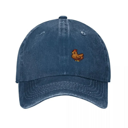 Stardew Valley Chickens Baseball Cap Rugby Wild Ball Hat Anime Luxury Brand Men Women's