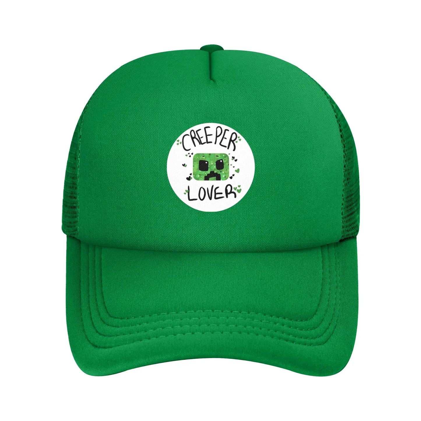 Unisex Creepers mob sticker Trucker Cap Mesh Baseball Cap Snapback Caps Hats Sun Hats Breathable Golf Hats Summer