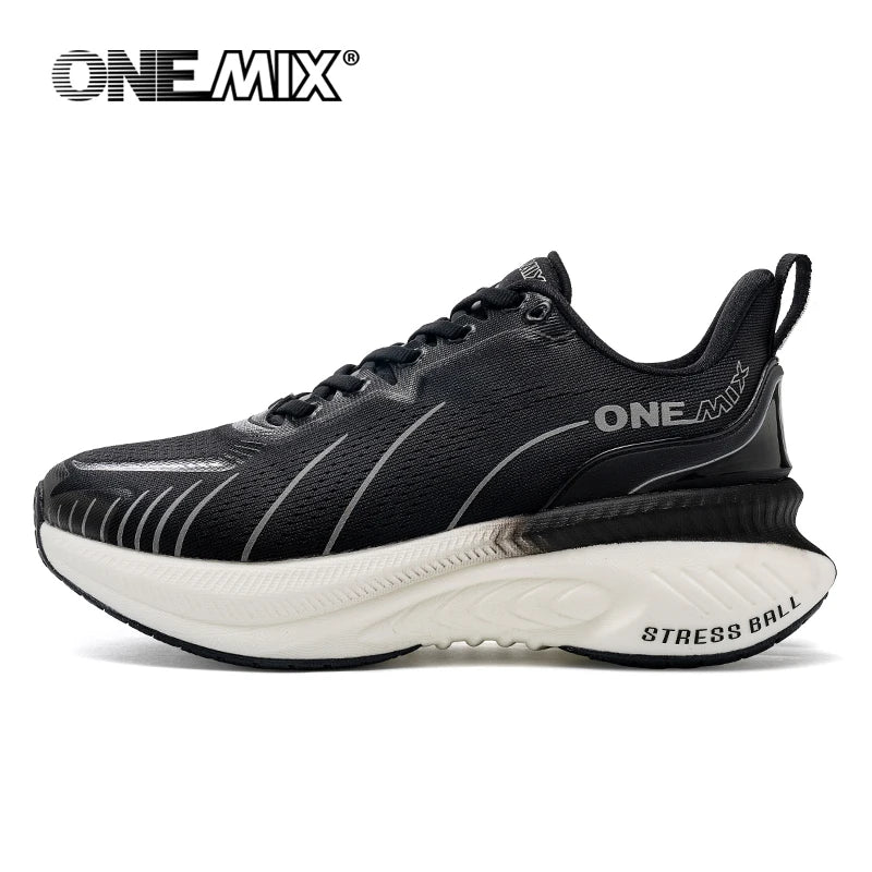 „ONEMIX“ nauji amortizuojantys bėgimo bateliai vyrams, tinkami intensyviai bėgantiems, su raišteliais, sportiniai moterims, neslystantys, lauko sportiniai vyriški sportiniai bateliai