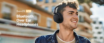 Oneodio Wireless Bluetooth 5.3 Headphones Bass/Pop Mode Over Ear Headset With Microphone Foldable Headphones 90H Playtime AAC