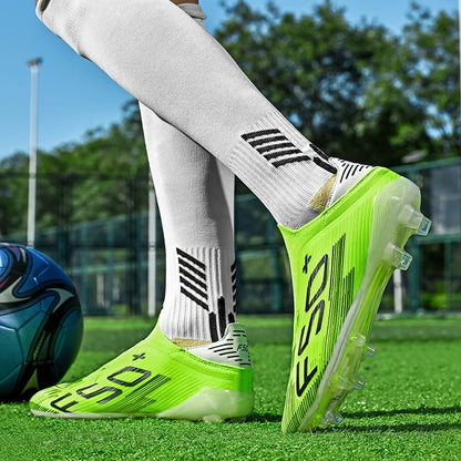 Chaussures de football F50 pour hommes, crampons d'entraînement rapides, chaussures de football antidérapantes pour extérieur, Chuteira Campo 35-45