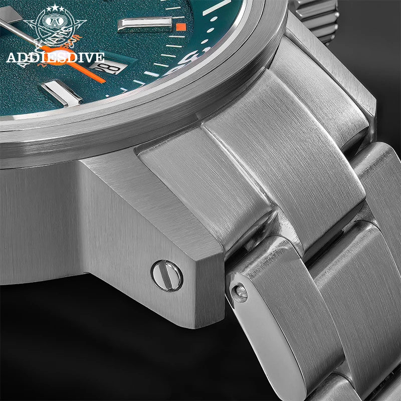 ADDIESDIVE New AD2541 Men Watch 200m Waterproof Sapphire Crystal BGW9 Luminous 316L Stainless Steel Automatic Mechanical Watch