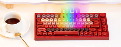 AKKO 5075 X Veekos K75 Tastiera meccanica da gaming 75% RGB 3/5-Pin Hot Swap cablata personalizzata con manopola e guarnizione