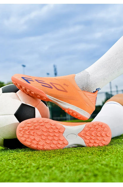 Nouvelles chaussures de football pour hommes, chaussures de match, crampons pour terrain en gazon, baskets de haute qualité, chaussures de futsal pour intérieur, chaussures montantes antidérapantes pour extérieur, meilleu