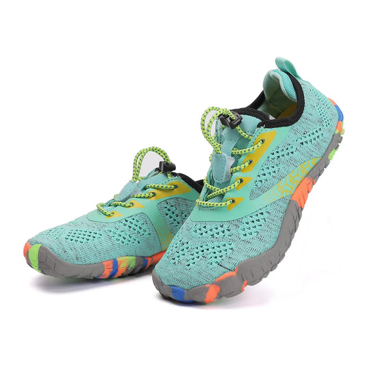 Dziecięce buty wodne dla kobiet – kolorowe buty do chodzenia i uprawiania sportów, do brodzenia w strumieniu, oddychające, z siateczką, z pięcioma palcami, buty pływackie