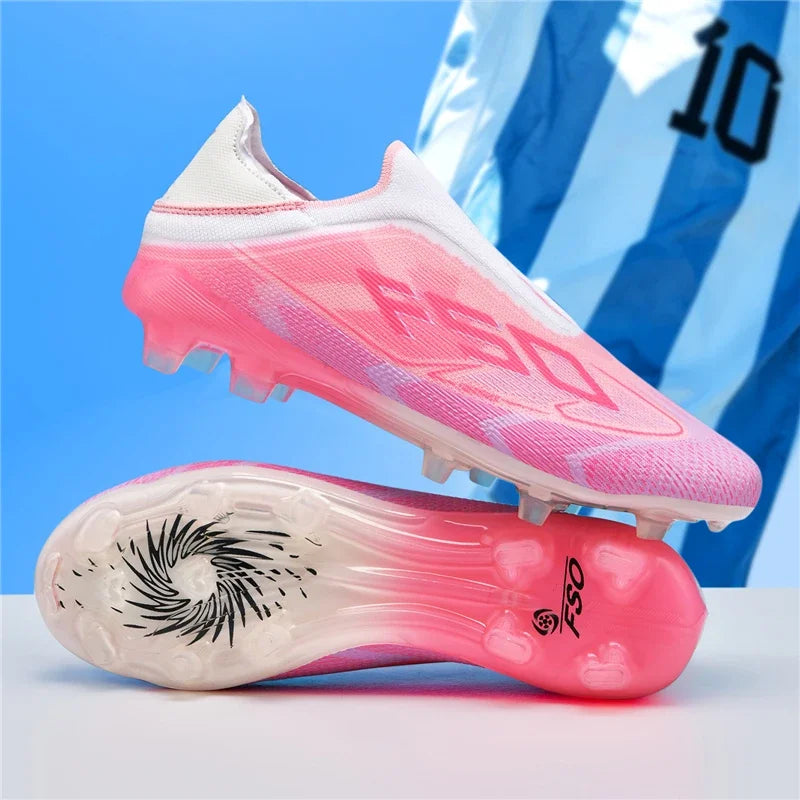 Nouvelles chaussures de football pour hommes, chaussures de sport respirantes, chaussures de futsal antidérapantes, chaussures de football ultralégères, haute tige, haute qualité, pour match en extérieur