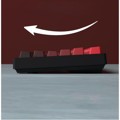 New Keycaps for 60/64/84/98/108 Gaming Mechanical Keyboard MX Switch 135 Keys OEM PBT Side Engraved Red and Black Gradient Color