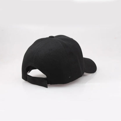 Musta yksivärinen baseball-lippis – snapback, casual, hip hop / dad hat -tyyli, unisex miehille ja naisille