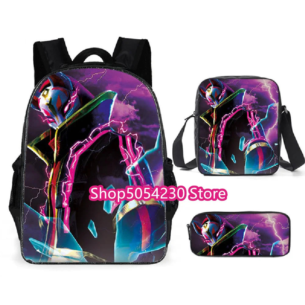 Hot game Fortnited 3PCS Backpack Set Teenager Student Travel Bag Fortress Night 3D School Knapsack Popular Games Rucksacks