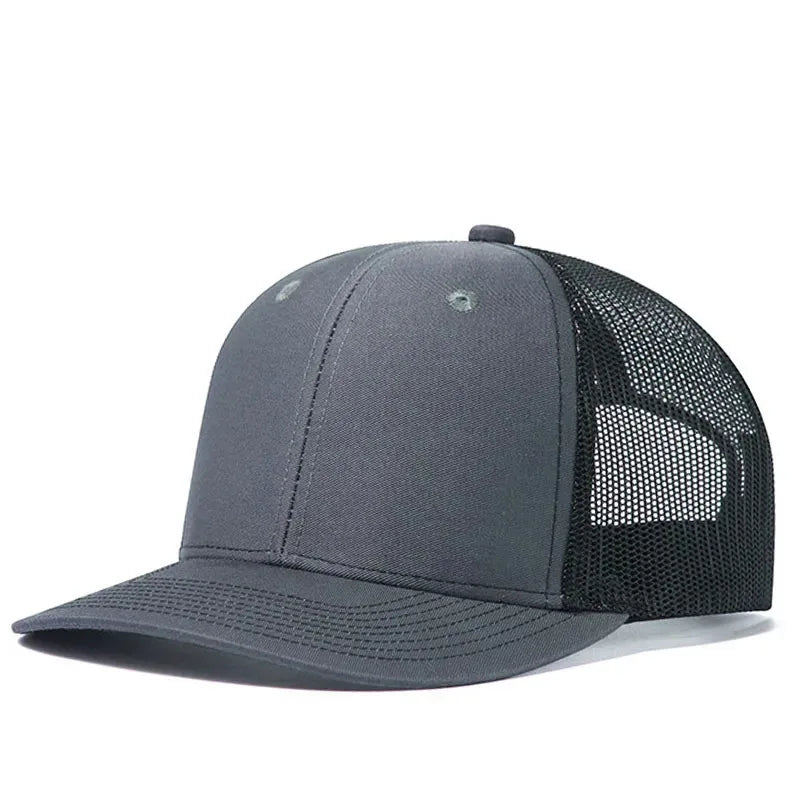 Unisex kepurė su šiek tiek išlenktu kraštu, „Trucker“ stiliaus, vyrams ir moterims, kasdienė, lauko, kvėpuojanti vasarinė kepurė