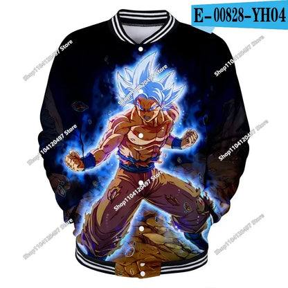 Nova japanska anime Dragon Ball Z sveučilišna jakna, jesenska ležerna majica s kapuljačom, kaput-jakna, brendirana bejzbolska jakna