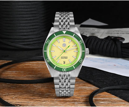 San Martin 39.5mm Summer Dive Watch Fashion Fun Fruit Series Men Sports Watches NH35 Automatic Mechanical 20 ATM SN0116 Reloj