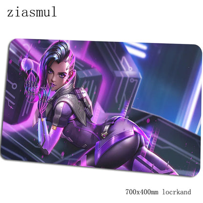 Tapete de rato Overwatch — elegante tapete para computador 70x40cm, tapete de rato gaming grande XL para rato e teclado, jogos PC, secretária gamer