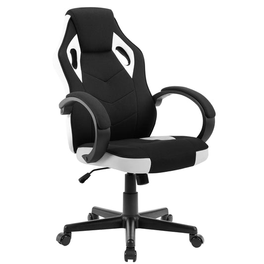 WOLTU Ergonomic Gaming Chair with Adjustable Height, High Back Fabric Office Computer Chair, 360° Swivel Gamer Chair with Head Support
