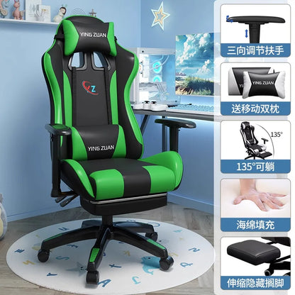 Gaming stolica Računalna stolica Udobno podesivo sjedalo za opuštanje Game LIVE Za studentski dom i kućnu upotrebu Ergonomski dizajn za dugotrajno sjedenje