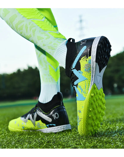 Chaussures de football pour hommes, crampons de terrain professionnels, résistants, décontractés, antidérapants, de haute qualité.