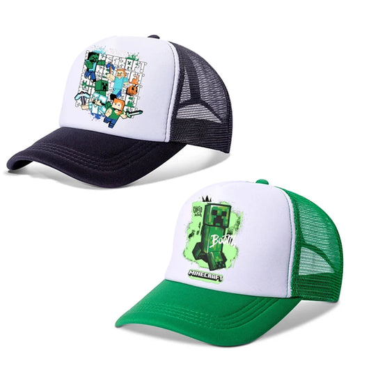 New Game Theme Hat Man Baseball Cap Male Sunshade Sunscreen Cap Minecrafted Fashion Hip Hop Caps Leisure Net Hats Birthday Gift