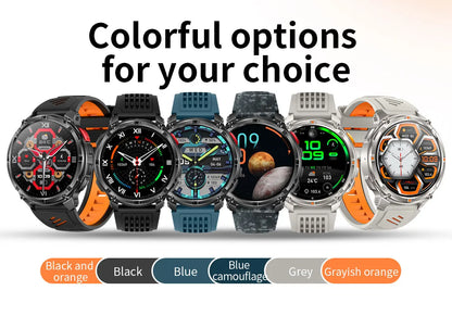 New T-REX3 Ultra 1100mAh Battery SmartWatch 10ATM Waterproof GPS Compass Flashlight 1.7" AMOLED HD Call Sports Smart Watch Men