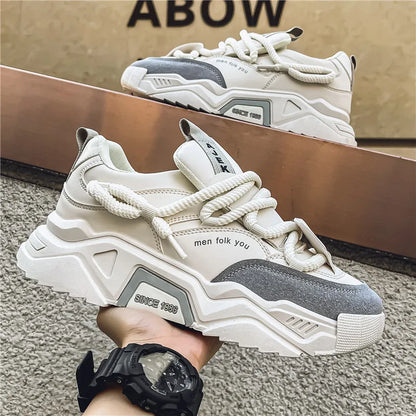 Sneakers casual da uomo - Moda primaverile - Scarpe da skateboard basse e versatili per uomo, adatte agli sport all'aria aperta