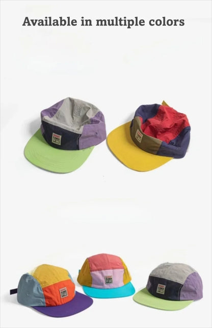 Retro Japanese Style Hip-hop Hats 5 Panel Thin Flat Brimmed Baseball Cap Quick-drying Breathable Sunscreen Hat Unisex