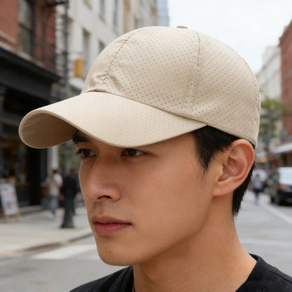 Hat Men Spring Summer Solid Color Mesh Cap Baseball Cap Women Autumn Korean Edition Sunscreen Hat Mesh Breathable Peaked Cap