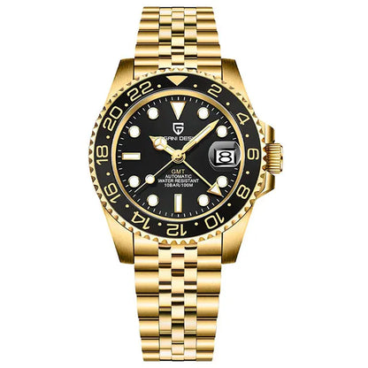 Man Watch PAGANI DESIGN GMT Men Mechanical WristWatch Luxury Sapphire Glass Waterproof 40mm Automatic Watch for Men Reloj Hombre
