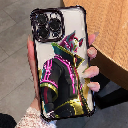 Hot Fortnites Game Plating Phone Case For iPhone 17 17e 16e 16 15 14 13 12 11 Pro Max X XR XSMax 7 8 Mini Air Plus Anti-Fall