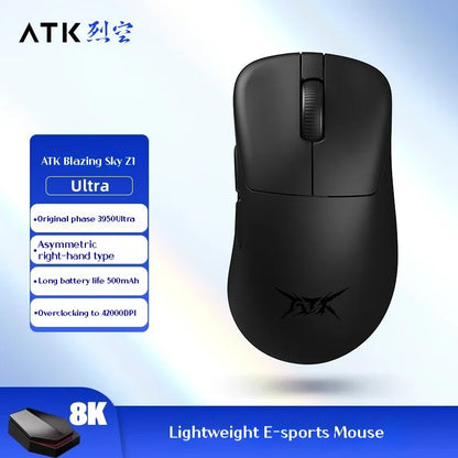 ATK Z1 Pro Max Ultra Wireless Gaming Mouse Customized Foot PAW3950 Ultra Smart Speed Wireless 8k Polling Rate 0.39ms Low Latency