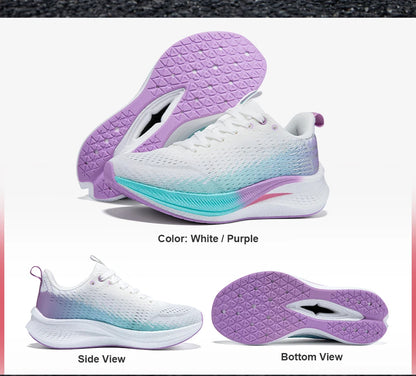 Baasploa løbesko til mænd, professionelle træningssko til kvinder, med kulfiberplade, åndbare sneakers i mesh, lette unisex-sportssko til mænd