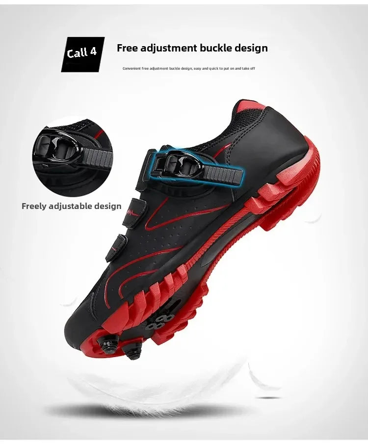 Scarpe da ciclismo unisex con suola rigida – Scarpe da bici da strada 4-Season con pedali a sgancio rapido, ideali per la MTB e gli sport all’aria aperta