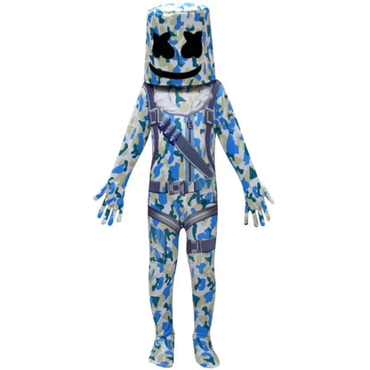 ❤★❤DJ guerrilla warfare Costumes Jumpsuits Kids Clown Cosplay Clothes Halloween Christmas Costume Party Game Cos Fortnites Co★♥★
